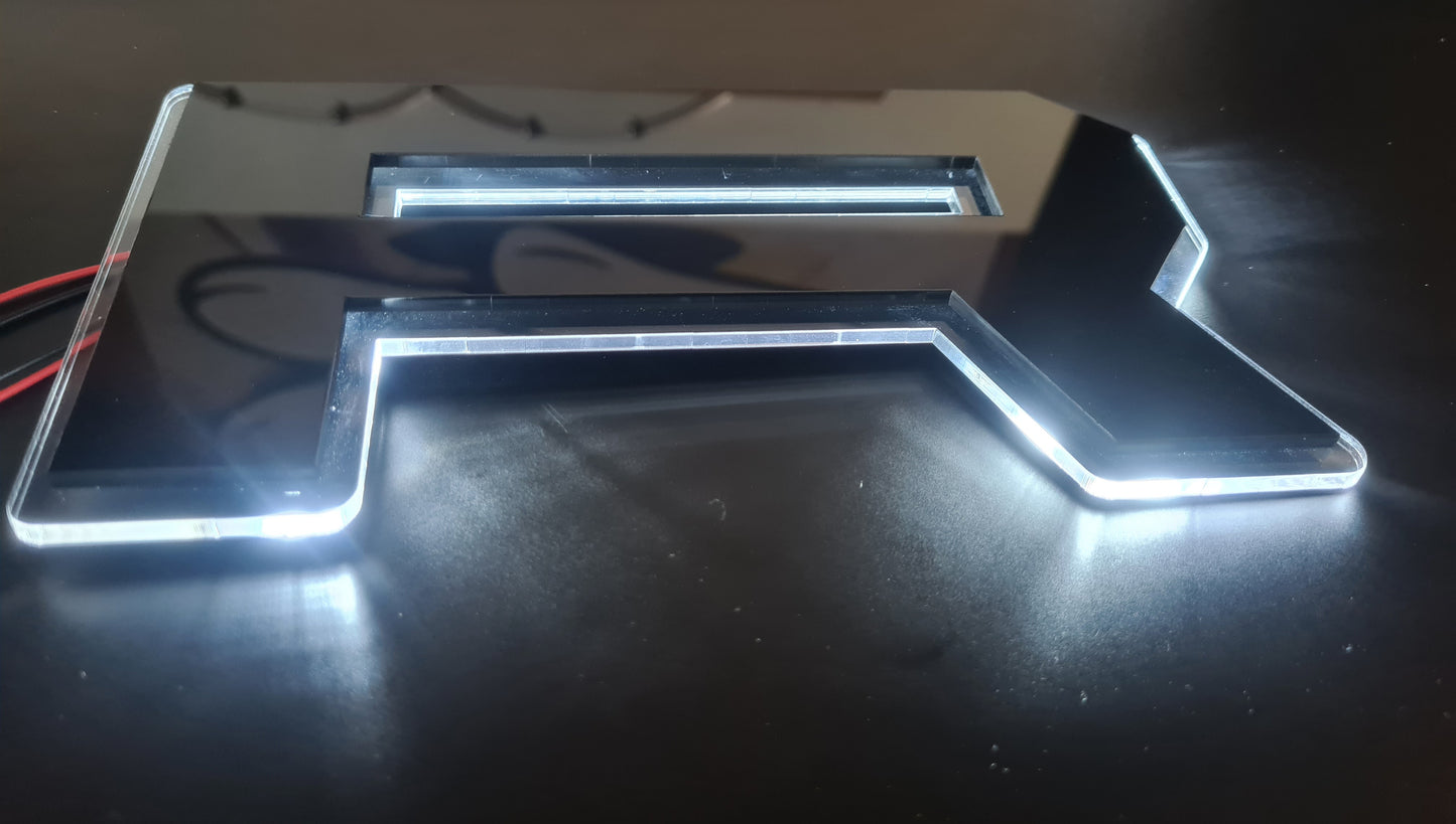Light Up Grill Badge Letters Transit mk7 mk8 X4