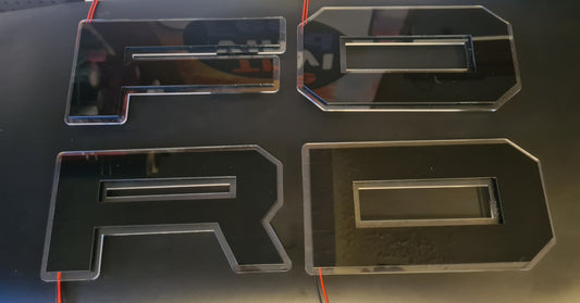 Light Up Grill Badge Letters Transit mk7 mk8 X4