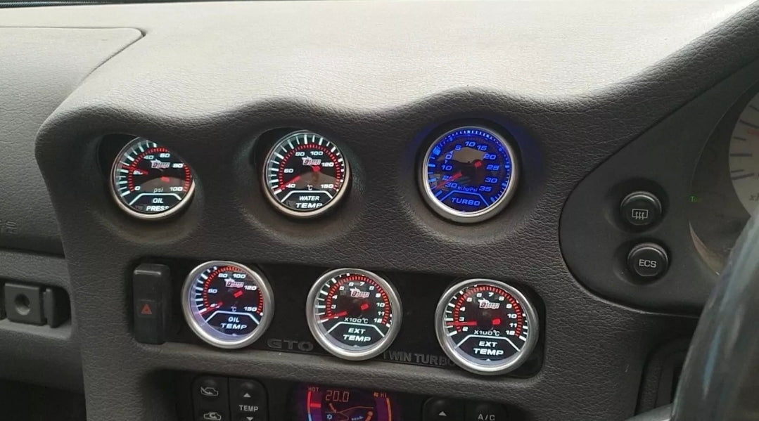 Mitsubishi GTO 3000GT Centre gauge black personalised